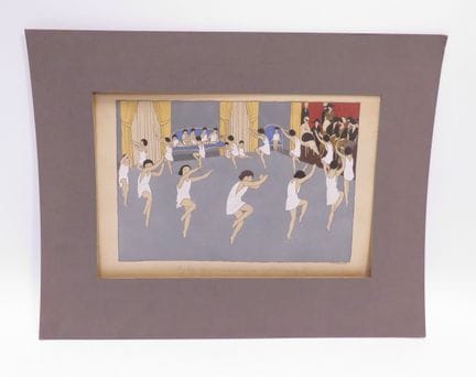 André Édouard MARTY (1882-1974). Bozzetto original