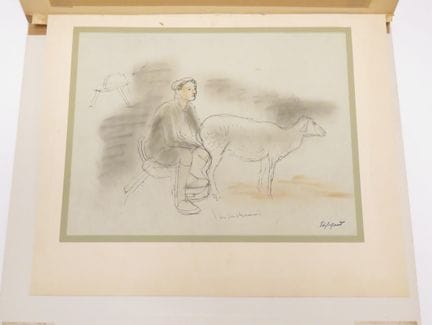 Edouard Léon Louis LEGRAND (1892-1970). La Traite.