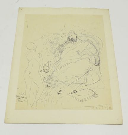 Marcel VERTES (1895-1961). Composizione erotica. I