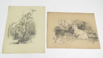 Georges COCTEAU (1842-1898). Composizioni. Set di 