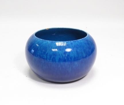 Copa de cerámica esmaltada con efecto flameado. Ll