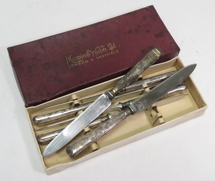 MAPPIN & WEBB, London & Sheffield. Suite de six co