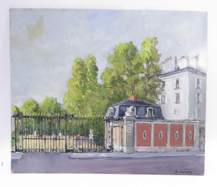 P.AUGES (Xxème siècle). Entrée du Parc du Château 