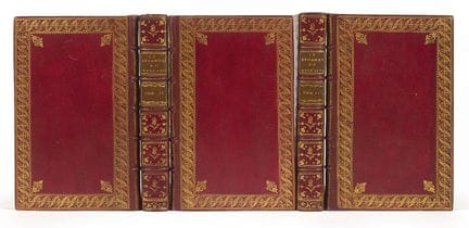 博卡乔（让）。《乔瓦尼·博卡乔的〈十日谈〉》。 伦敦（巴黎），1757年，五卷，八开本（202 x 