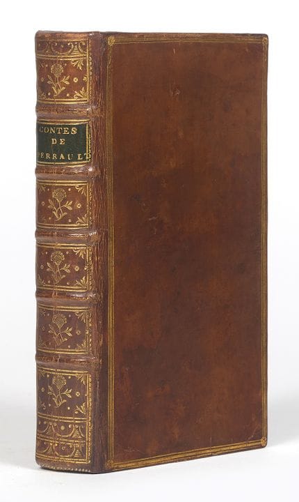 佩罗（查尔斯）。《童话集》。巴黎，拉米出版社，1781年。12开本，配有同时期的浅棕色小牛皮装帧，封