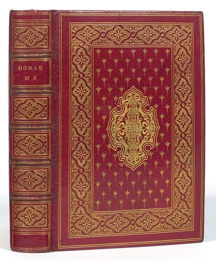 LIBRO DE HORAS DE BOURGES. En latín y francés, man