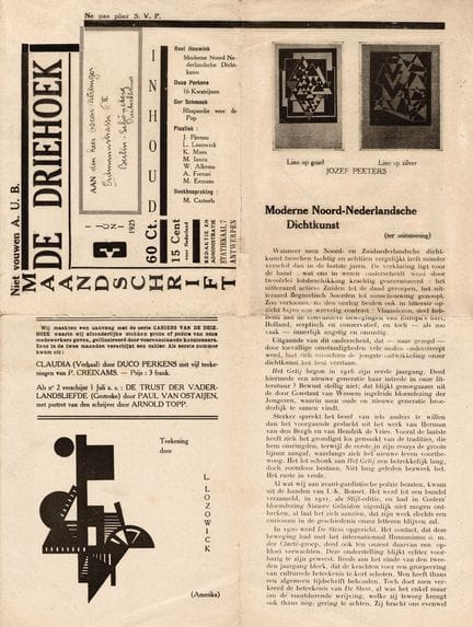 Belgique [REVUE]. DE DRIEHOEK. Anvers, No.3/1925. 