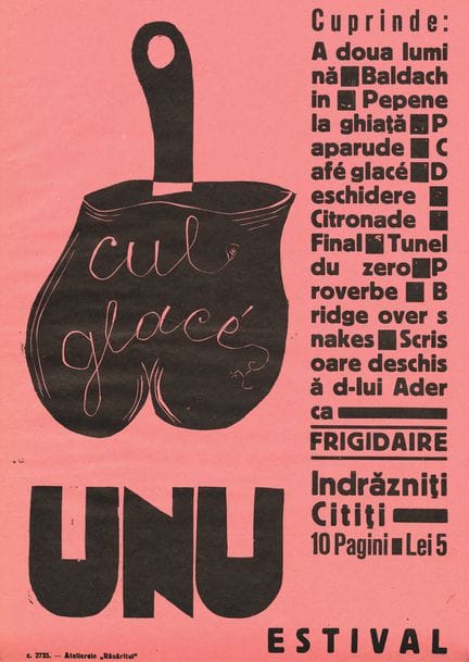 [POSTER for the MAGAZINE]. UNU. Bucharest, No. 16/