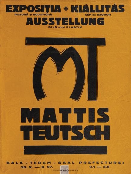 [POSTER]. MATTIS-TEUTSCH EXHIBITION. Brasov (Roman