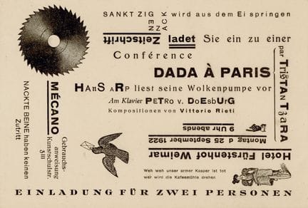 [INVITATION]. DADA CONFERENCE. Weimar, September 2