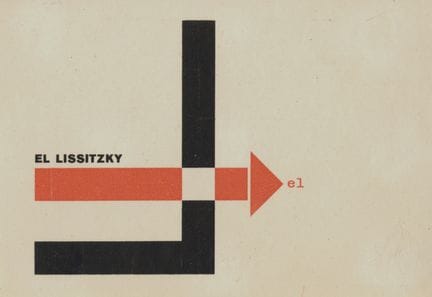 [EX LIBRIS]. EL LISSITZKY. Berlin, 1924. 8.3 x 12 