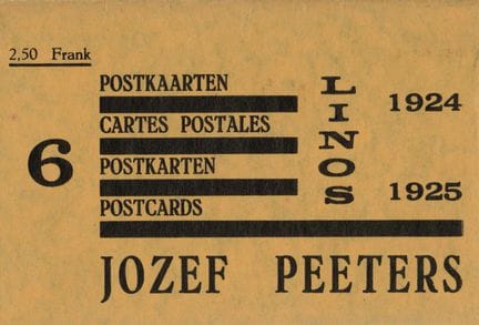 [ADVERTISING POSTCARDS]. 6 LINOS POSTCARDS. Antwer
