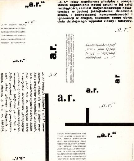 POLAND     [MANIFESTO FLYER]. STATEMENT BY THE A.R
