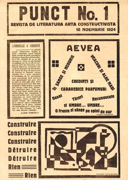[MAGAZINE/POSTER]. PUNCT. Bucharest, No. 1/1924. 4