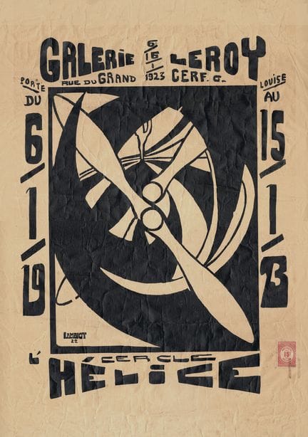[EXHIBITION POSTER]. CERCLE L'HÉLICE. GALERIE LERO