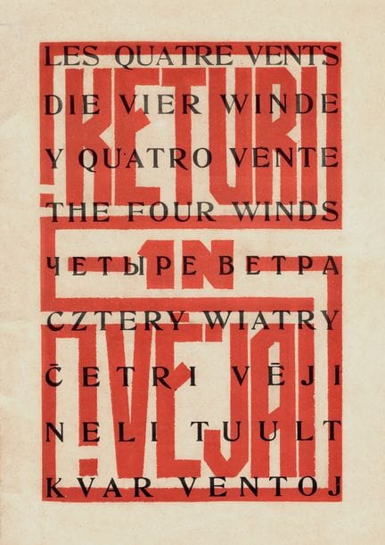 立陶宛      [期刊]。《KETURI VEJAI》。 考纳斯，1924年第1期。30.8 × 
