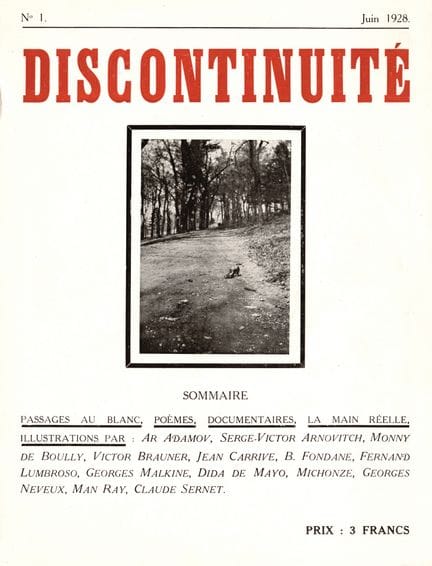 [MAGAZINE]. DISCONTINUITÉ. Paris, No. 1/1928. 26.7