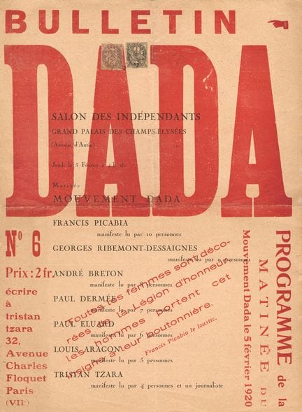 SWITZERLAND [MAGAZINE]. DADA. Paris, No. 6/1920. 3