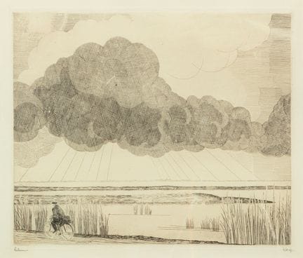 Jean Émile LABOUREUR (1877-1943)
Paisaje con cicli