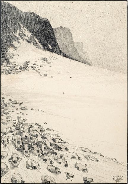 Johan BRIEDÉ (1855-1980)
La tombe de Bronlund, 192
