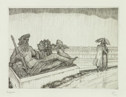 Jean Émile LABOUREUR (1877-1943)
La lluvia en Vers