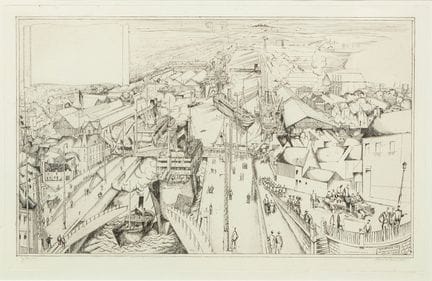 Jean Émile LABOUREUR (1877-1943)
Ciudad y puerto d