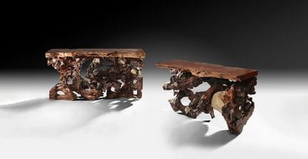Jérôme Abel SEGUIN (né en 1950)
Deux consoles en l