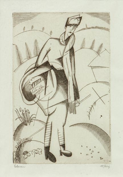 Jean Émile LABOUREUR (1877-1943)
El pequeño vended