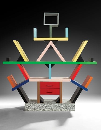 埃托雷·索特萨斯（Ettore SOTTSASS），归因于
“卡尔顿”（Carlton）书柜兼隔断，
