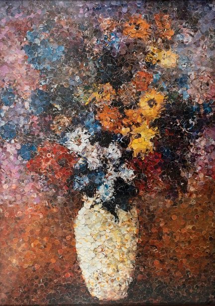 Vik MUNIZ (nacido en 1961)
Jarrón blanco con flore