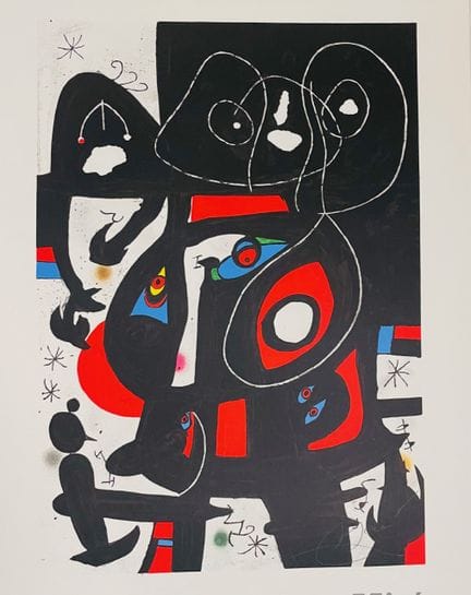 (según) MIRO Joan (1893 - 1983)
LOS OJOS AZULES
Li