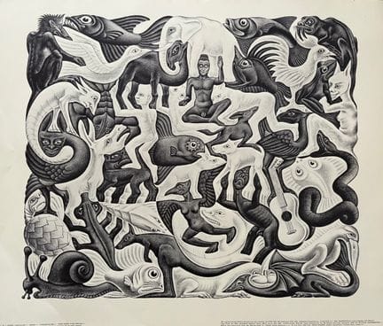 (d'après) ESCHER Maurits Cornelis (1898 - 1972)
RE