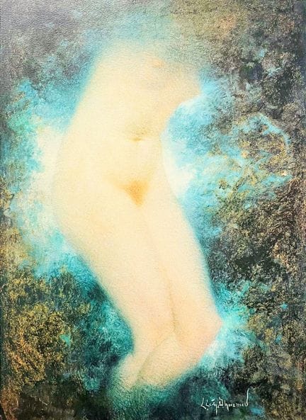 Lucien LEVY-DHURMER (1865 - 1953)
NU VU DE FACE
Li