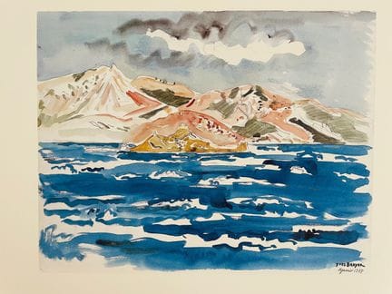 BRAYER Yves (1907 - 1990)
L'ARRIVE D'AJACCIO
Litho