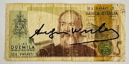 (d'après) WARHOL Andy (1928 - 1987)
5 DOLLARS
Séri