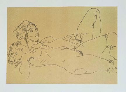 (nach) SCHIELE Egon (1890–1918)
LIGGENDE AKTE
Lith
