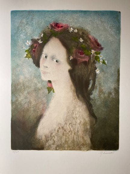 André BRAUNECKER (1926 - )
JUNGES MÄDCHEN MIT BLUM