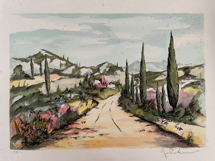 LAURENT Jean-Pierre (1920 - )
CHEMIN
Lithografie, 