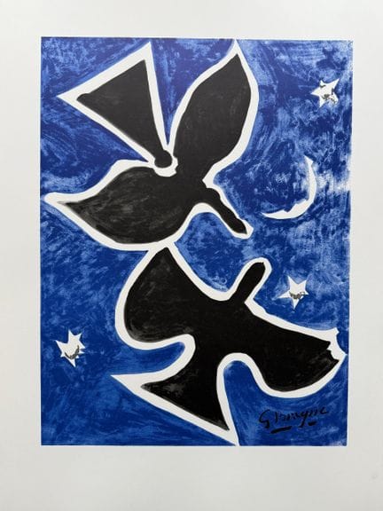 (nach) BRAQUE Georges (1882–1963)
VOGEL AUF BLAUEM