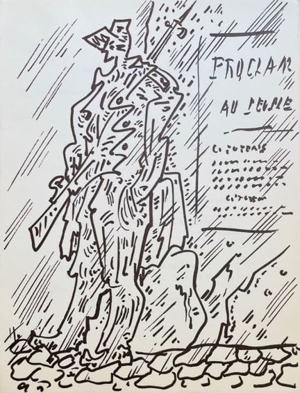 MASSON André (1896–1987)
KOMPOSITION
Lithografie, 