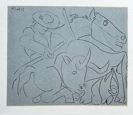 (nach) PICASSO Pablo (1881–1973)
PIQUE CASSÉE
Lino