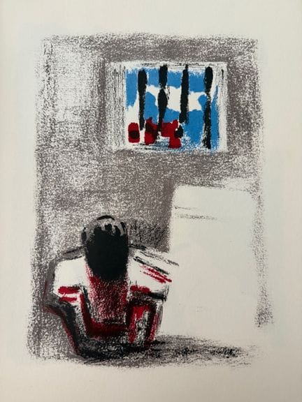 CAVAILLES Jules (1901–1977)
DIE ZELLE
Lithografie 