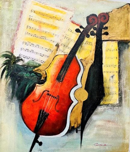 MODERNE KUNST (20. Jahrhundert)
DIE GITARRE
Öl auf