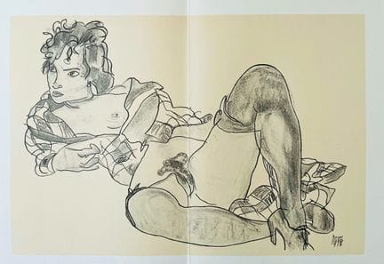 (nach) SCHIELE Egon (1890–1918)
LIEGENDE FRAU 1918