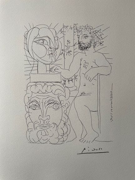 (nach) PICASSO Pablo (1881–1973)
SITZENDER BILDHAU