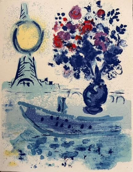 (nach) CHAGALL Marc (1887–1985)
DIE BLAUE VASE MIT
