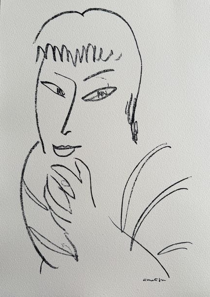 (nach) MATISSE Henri (1869–1954)
PORTRAIT
Lithogra