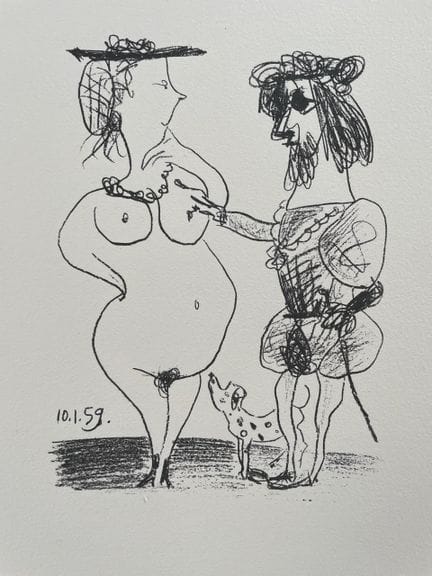 (nach) PICASSO Pablo (1881–1973)
DER HERR UND DIE 