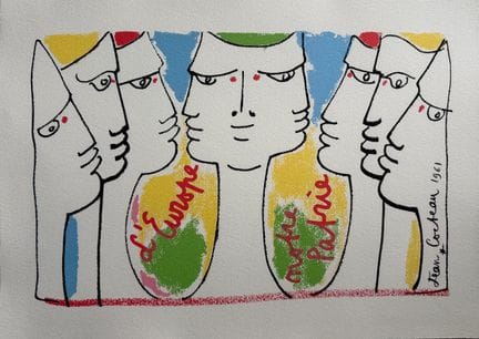 (nach) COCTEAU Jean (1889–1963)
L'EUROPE
Signierte