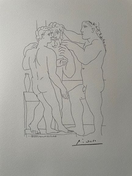 (after) PICASSO, Pablo (1881–1973)
TWO SCULPTORS I